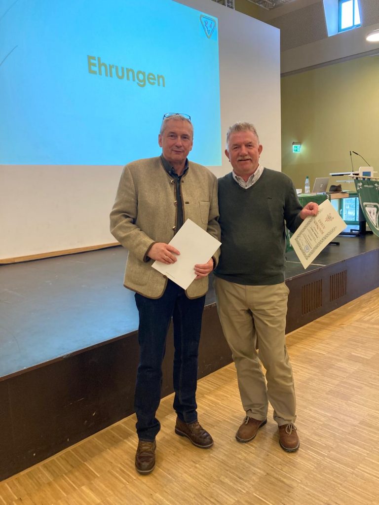 Ehrung bei Mitgliederversammlung KJV Weimar e.V. 2026