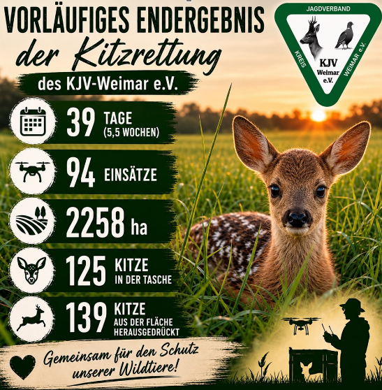 Statistik 1 zur Rehkitrettung 2026